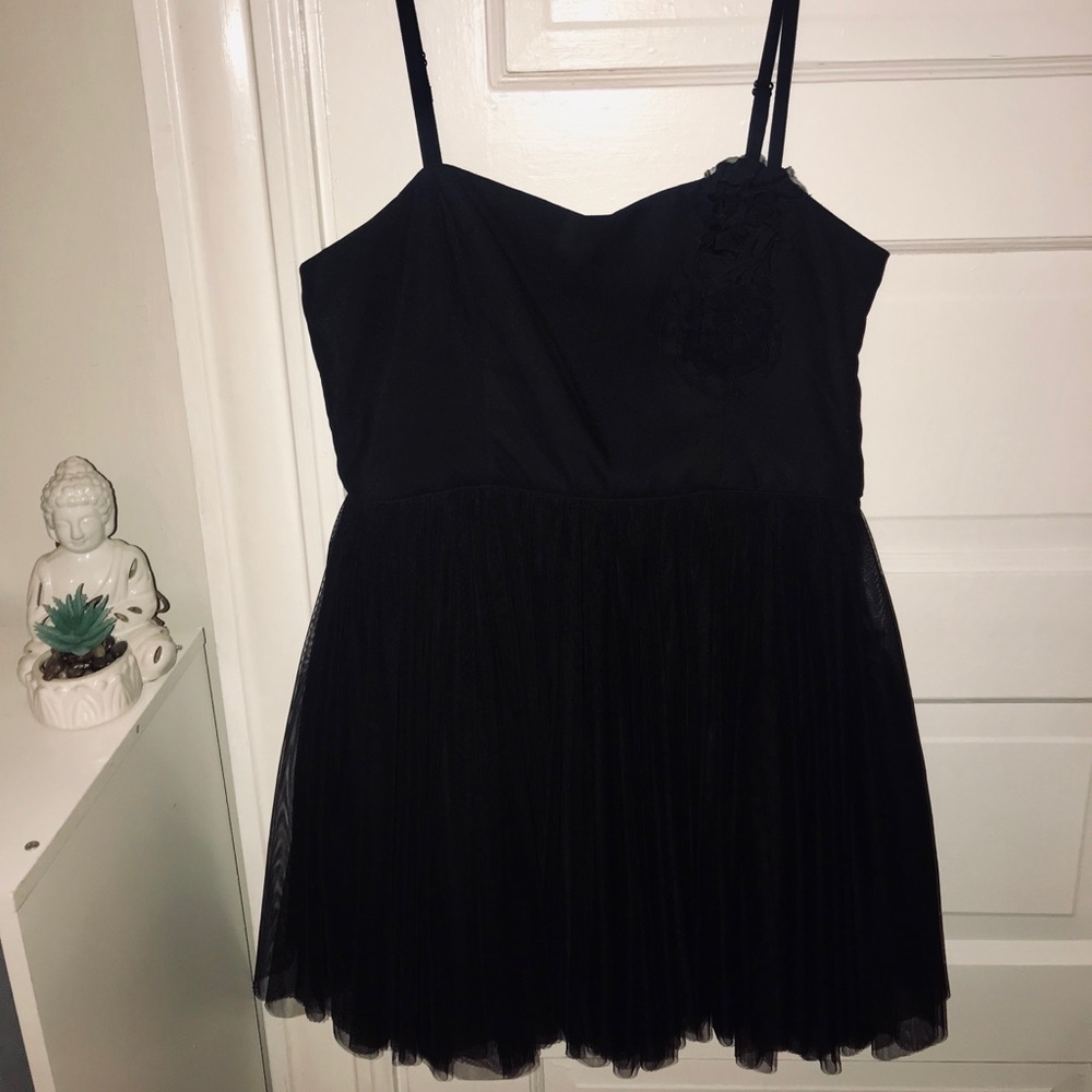 🌻 Black Party Dress with Tulle 🌻
